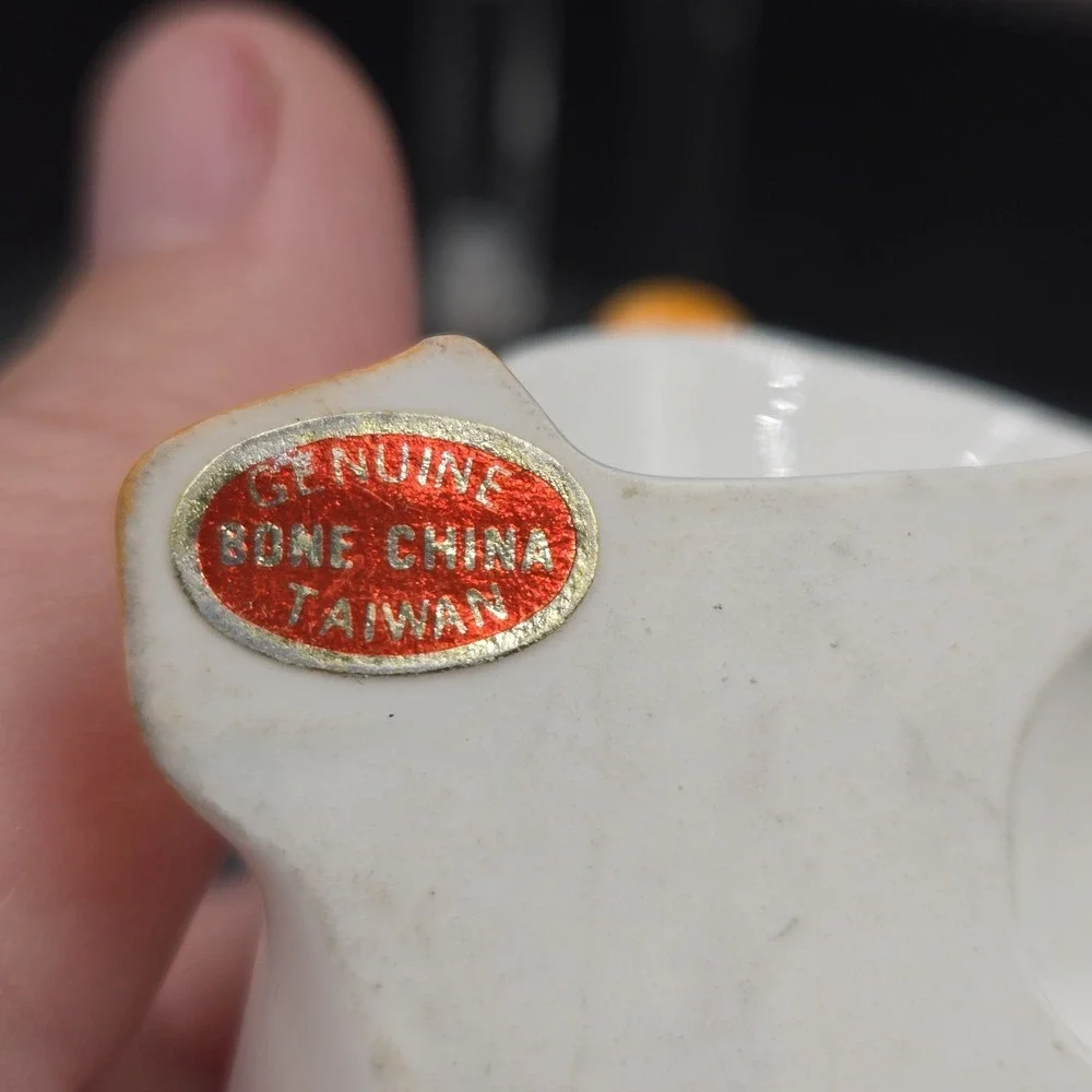 Vintage‎ Cottagecore Ceramic Goose Napkin Ring Holders Genuine Bone China Set 4